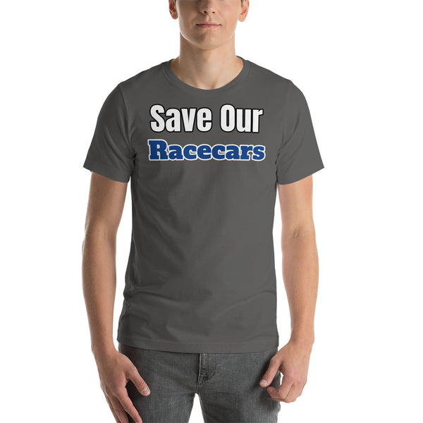 Men's Save our Racecars Blue Short-Sleeve Unisex T-Shirt